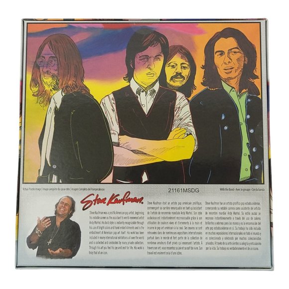Steve Kaufman With The Band 500 Piece Jigsaw Puzzle The Beatles Sure Lox NEW - Picture 2 of 8